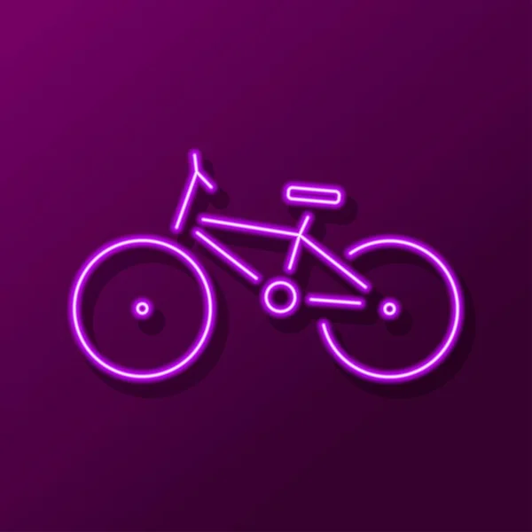 Cykel Neon Tecken Modern Glödande Banner Design Färgglada Moderna Designtrender — Stock vektor