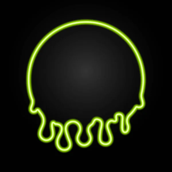 lekeli neon tabela, modern parlayan pankart tasarımı, renkli modern tasarım trendleri. Vektör illüstrasyonu.