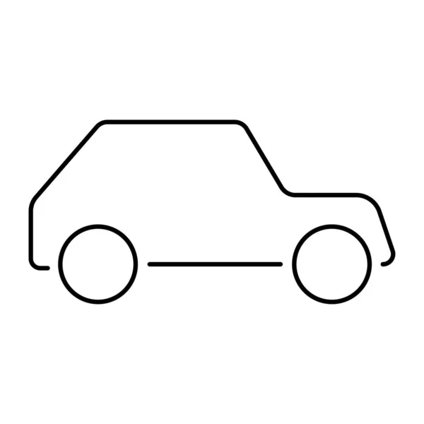 Icona Auto Sfondo Bianco Illustrazione Vettoriale — Vettoriale Stock