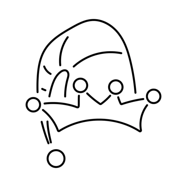 Elfenhut Symbol Auf Weißem Hintergrund Vektorillustration — Stockvektor