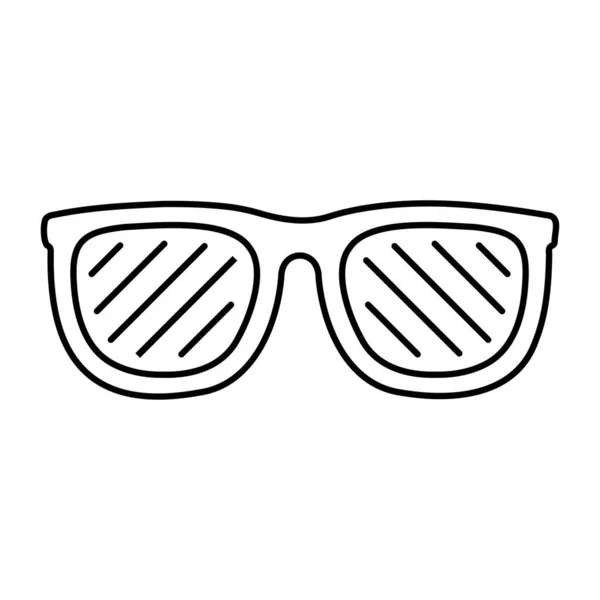 Icono Gafas Sobre Fondo Blanco Ilustración Vectorial — Vector de stock