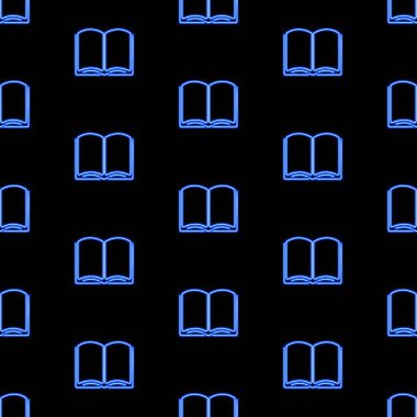 Açık kitapsız desen, parlak vektör illüstrasyonu.