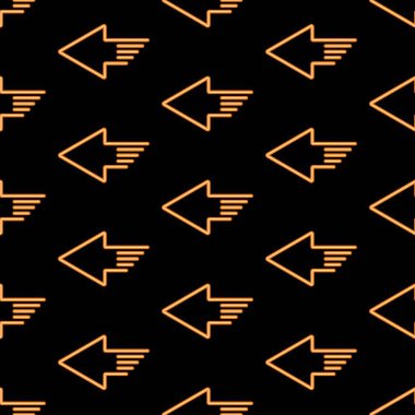 Sol ok pürüzsüz desen, parlak vektör illüstrasyonu.