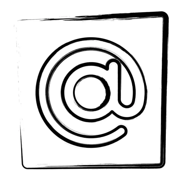 Значком Каркас Пензля Векторні Ілюстрації — стоковий вектор