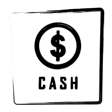 Sohbet ikonu. Fırça çerçevesi. Vektör illüstrasyonu.