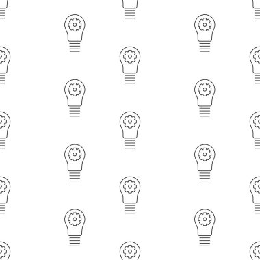 Ampulsüz desen beyaz arkaplanda izole edildi.