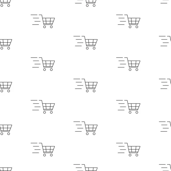 Alış veriş arabası beyaz arka planda izole edilmiş..