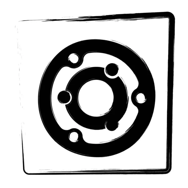 Κύκλους Λογότυπο Εγκεφαλικά Επεισόδια Ένα Πλαίσιο Διανυσματική Απεικόνιση — Διανυσματικό Αρχείο