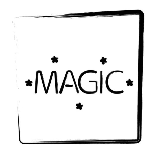 Magic Slagen Een Frame Vectorillustratie — Stockvector