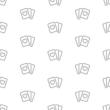 beyaz arkaplanda kalpsiz desenli oyun kartları.