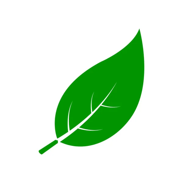 Green Leaf Umweltfreundliches Vektorsymbol Oder Logo — Stockvektor