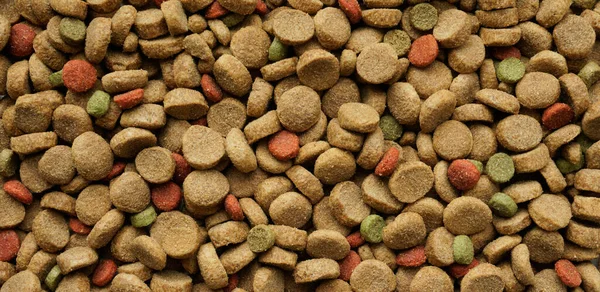 Achtergrond textuur huisdier voedsel voor honden en katten Stockfoto