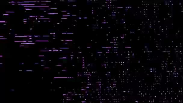 VHS шумовое скольжение накладывает текстурный рисунок. Видеоэффекты на фоне царапин. — стоковое видео