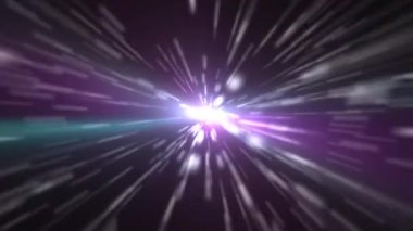 Beautiful Abstract Tunnel space eye and particles, spectacular wormhole. Universe trip.