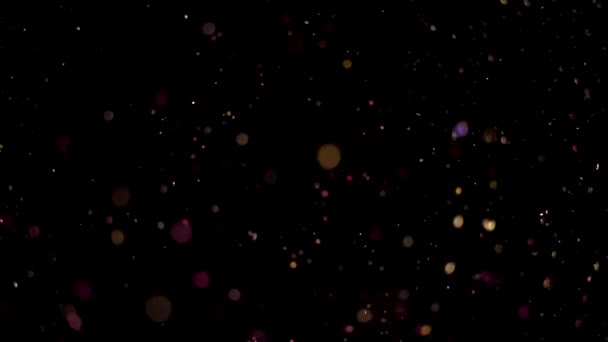 Dust Particles Motion Floating Air Organic Cinematic Effects Background Macro — Wideo stockowe