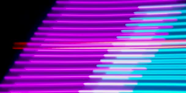 Linee Neon Cancellano Transizioni Che Appaiono Scompaiono Sovrapposizione Dinamica Colorata — Video Stock
