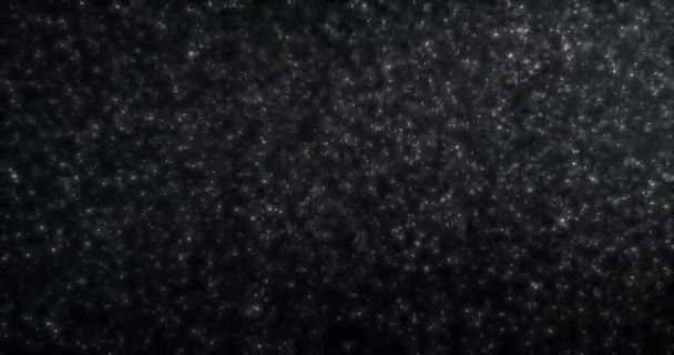 Stof Deeltjes Atmosfeer Zwart Scherm Overlay Gefilmd Met Red Camera — Stockvideo