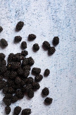 Macro close up of blackberries. 