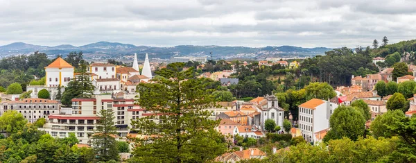 Πανόραμα Παλάτι Της Sintra Στη Μέση Sintra Πορτογαλία — Φωτογραφία Αρχείου
