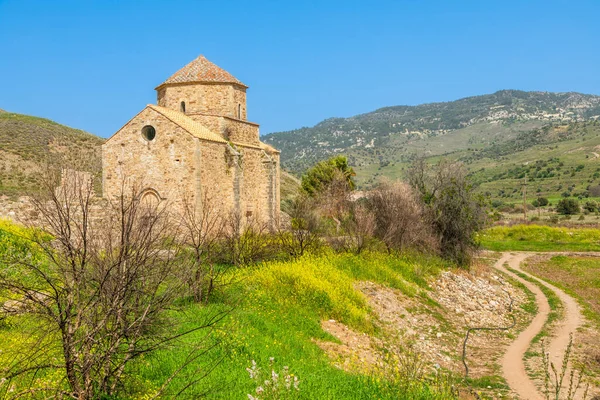 Ruïnes Van Panagia Tou Sinti Ortodox Klooster Met Tempel Het — Stockfoto