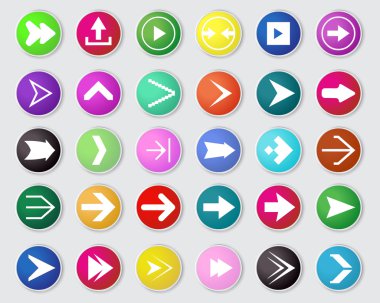 Vector ok simge seti.