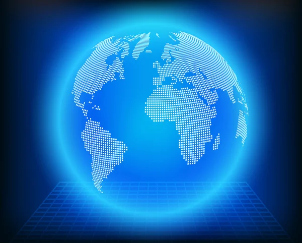 Icône du globe vectoriel du monde. — Image vectorielle