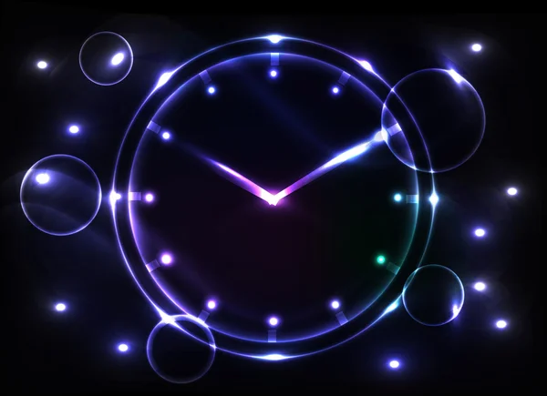 Fondo de reloj abstracto — Vector de stock