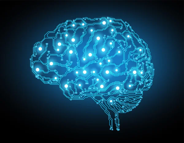 Concept cerveau créatif arrière-plan — Image vectorielle