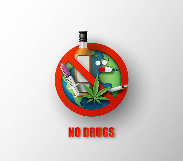  Бумага, вырезанная без наркотиков в мире.