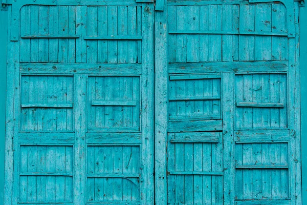 Tekstura Drewna Tło Stare Niebieskie Malowane Drewniane Drzwi — Zdjęcie stockowe