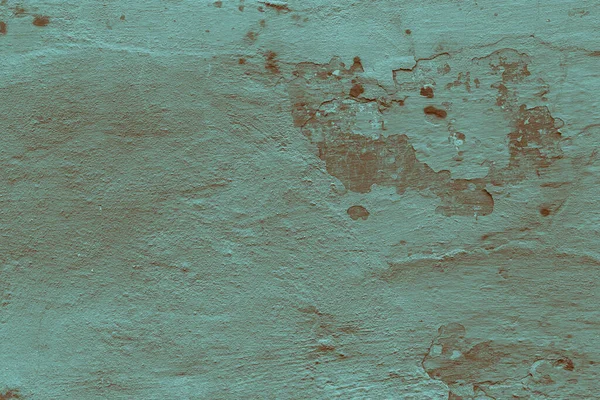Oude Cyaan Muur Textuur Grunge Abstracte Achtergrond — Stockfoto