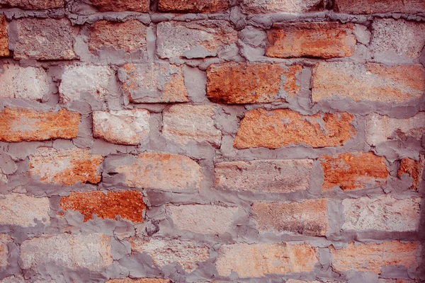 Old Wall Texture Red White Brick Walls Background — Stock Photo, Image