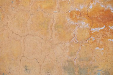 Çatlak beton dokusu. Duvar parçası. çatlakların arkaplanı.