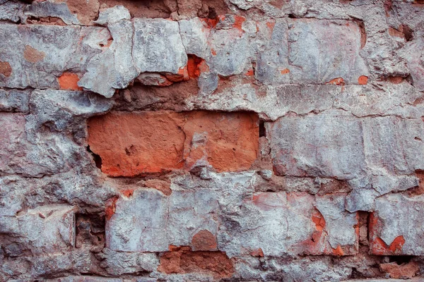 Oude Grunge Baksteen Muur Textuur Achtergrond — Stockfoto