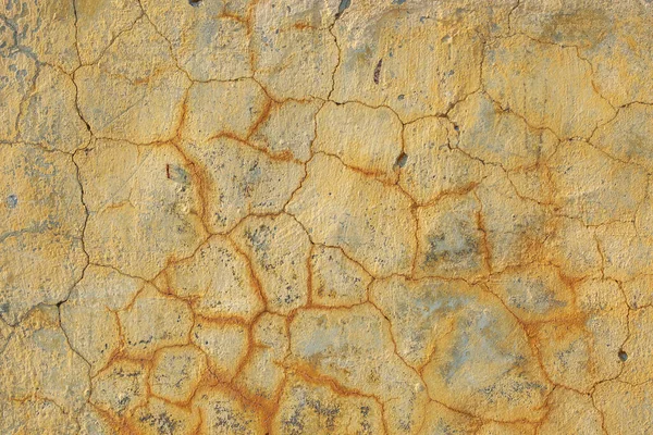 Gebarsten Beton Muur Textuur Achtergrond — Stockfoto