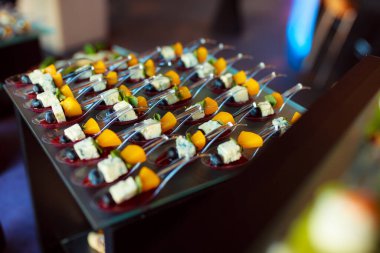 Lezzetli yiyeceklerin yakın görüntüsü