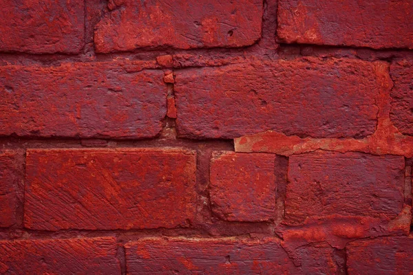 Textur Der Alten Roten Backsteinmauer — Stockfoto