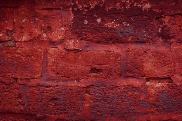 Velho Tijolo Vermelho Parede Textura Fundo — Fotografia de Stock