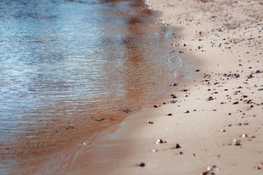 Sahildeki deniz dalgaları