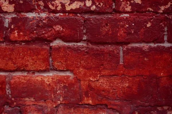 Velho Tijolo Vermelho Parede Textura Fundo — Fotografia de Stock