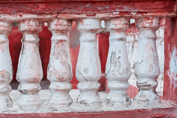 Old Columns Balcony Closeup — Stock fotografie