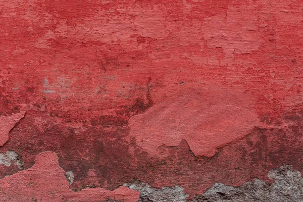 Çatlakları Çizikleri Olan Eski Kırmızı Beton Duvarın Dokusu Arka Plan — Stok fotoğraf