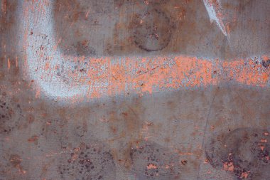 Paslı paslı metal zemin