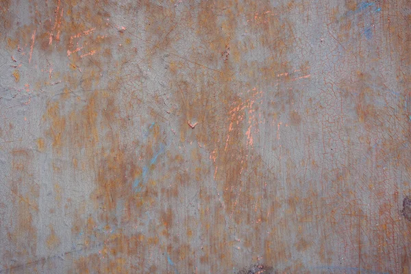 旧的生锈金属质地 带有划痕和裂缝 — 图库照片