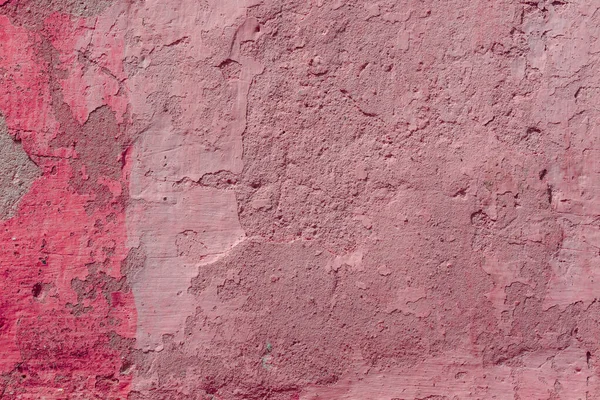 Textuur Van Een Muur Bedekt Met Rode Verf — Stockfoto