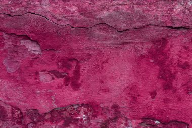 Çatlakları ve çizikleri olan eski beton duvarın dokusu arka plan olarak kullanılabilir.