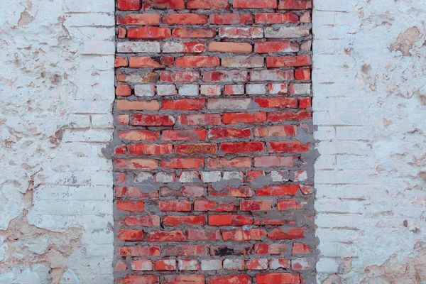 Vecchio Muro Mattoni Con Modello Mattoni Texture Sfondo — Foto Stock
