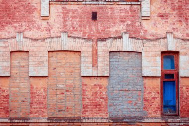 eski kırmızı tuğla duvar dokusu arkaplanı