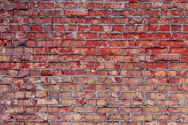 Gammal Röd Tegel Vägg Konsistens Bakgrund — Stockfoto