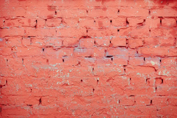 Viejo Ladrillo Rojo Pared Textura Fondo — Foto de Stock